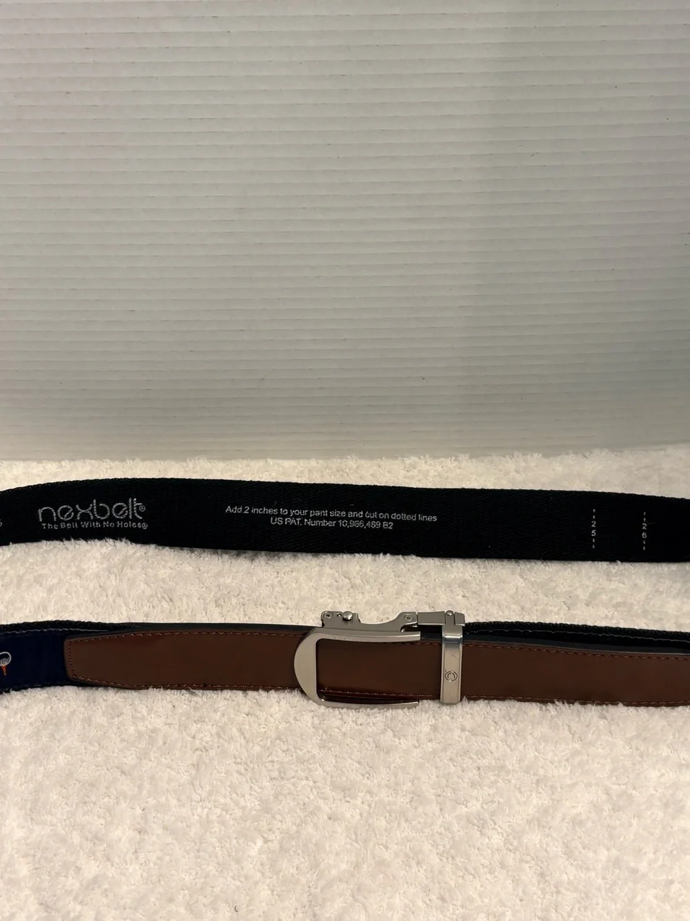 Nexbelt Men’s Ratchet Hampton Golf Tee Time Ribbon Belt Cut to 39 Inches